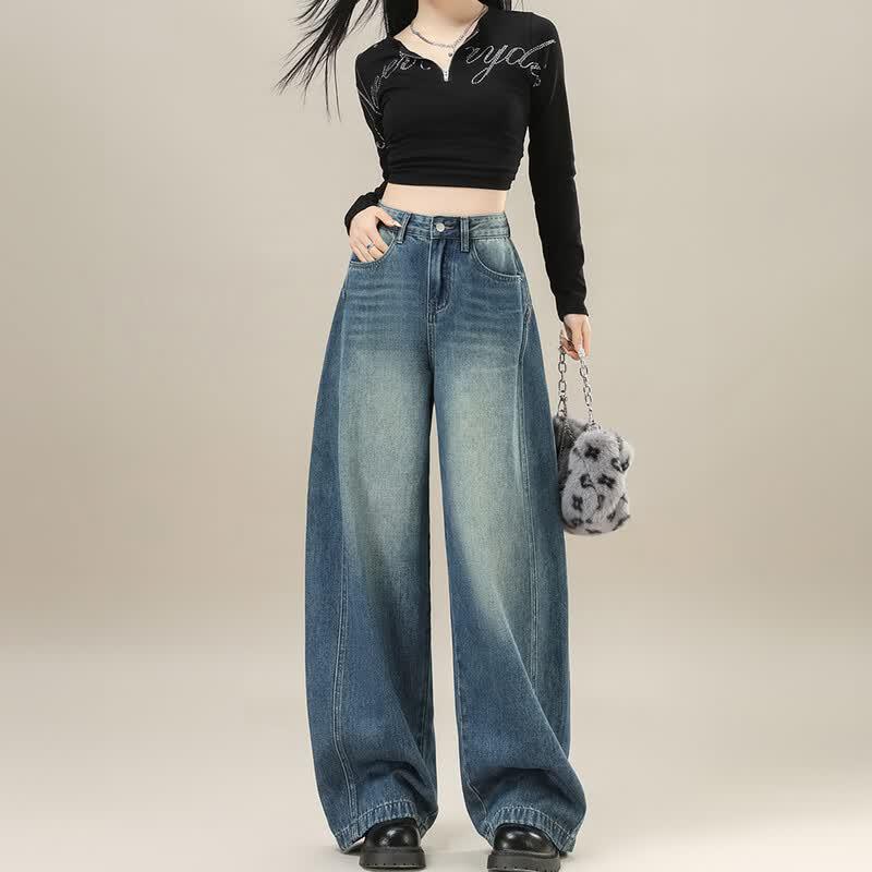ORIGIN Women s High-Waisted Wide-Leg Jeans M