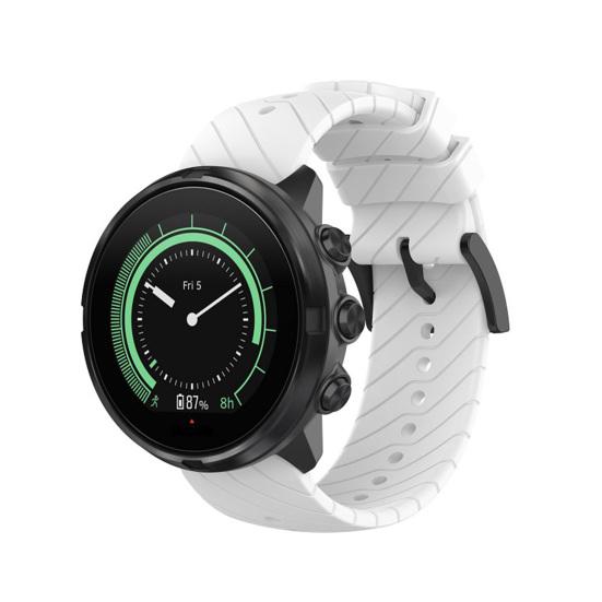 Náramek na hodinky 24mm Twill Soft Silicon Band Náhradní řemínek na zápěstí Suunto 7/9/9 Baro/D5/Spartan Sport Wrist HR