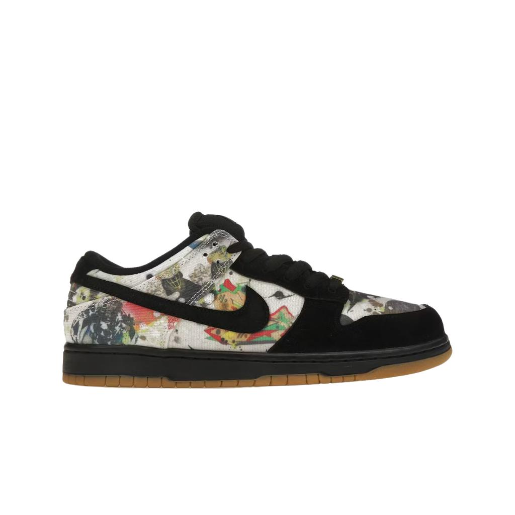 Nike X Supreme Sb Dunk Low Qs Rammellzee Black