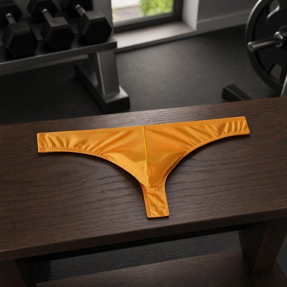 Underpants Men's Panties Low Waist Male Briefs Soft Men Ice Silk Thongs Sports