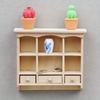 1/12 Scale Miniature Wooden Unfinished Cabinet Wall Cabinet Ornament - DIY Miniature Photography Props- Seasonal Decor - Perfect Gift