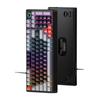 T WOLF T50 RGB Mechanische Tastatur 98 Tasten Hot-Swap Blue Switch mit Dynamischer Beleuchtung Ergonomisches Design für PC