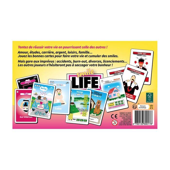 Jeu de cartes - BLACKROCK EDITIONS - Smile Life - Stratégie et humour - 2 joueurs ou plus - Multicolore