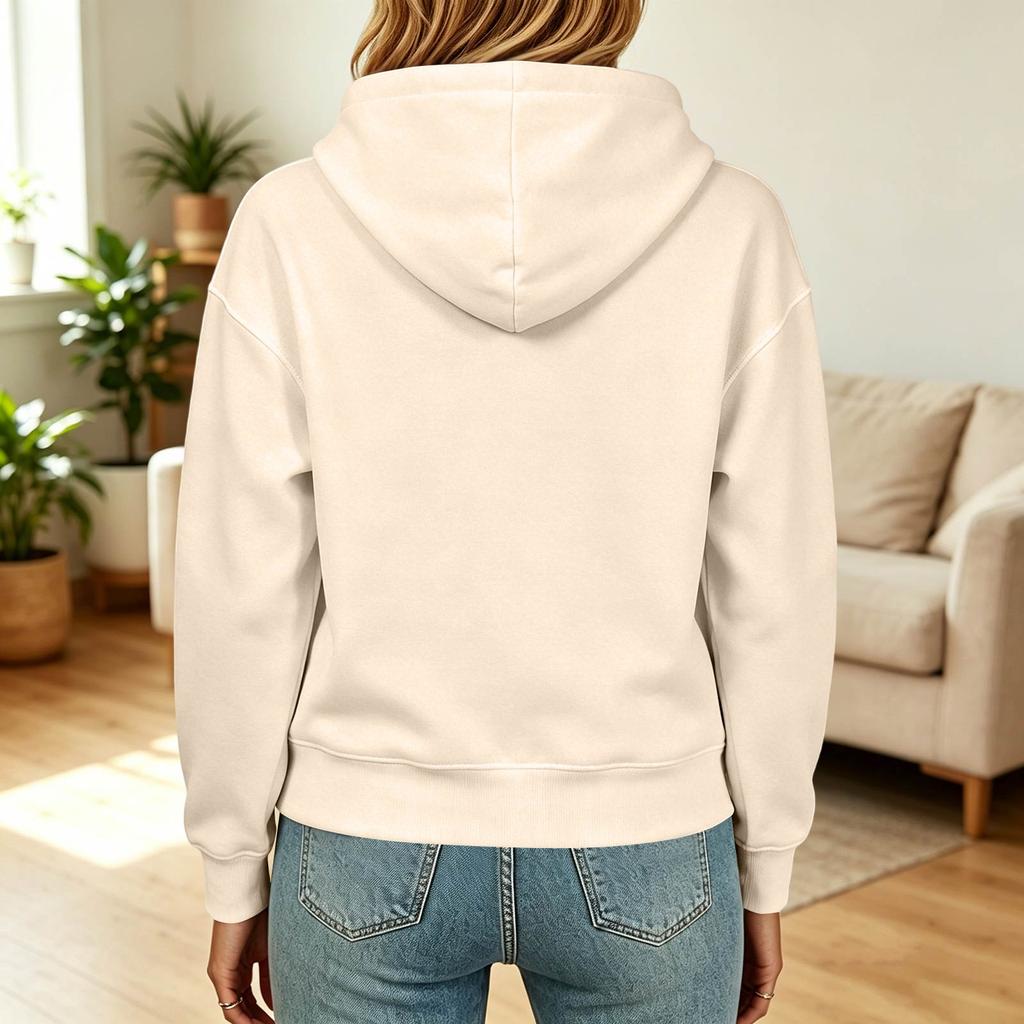 Women's Fashion Casual Loose Fit Color Hoodie