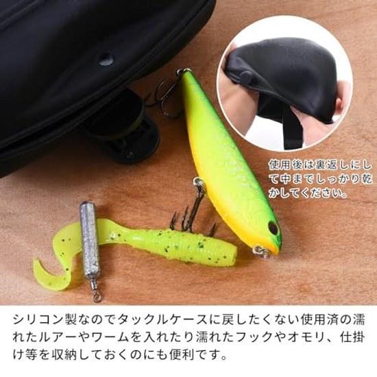 Fishing pouch portable trash bag garbage can thread waste tool storage silicone lightweight.