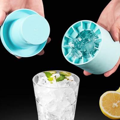 Stampo per Cubetti di Ghiaccio Yousheng Produzione Rapida di Ghiaccio Vassoio in Silicone per Alimenti Facile da Sformare Pulito Stampo per Ghiaccio da Congelatore Rapido Accessorio per Feste