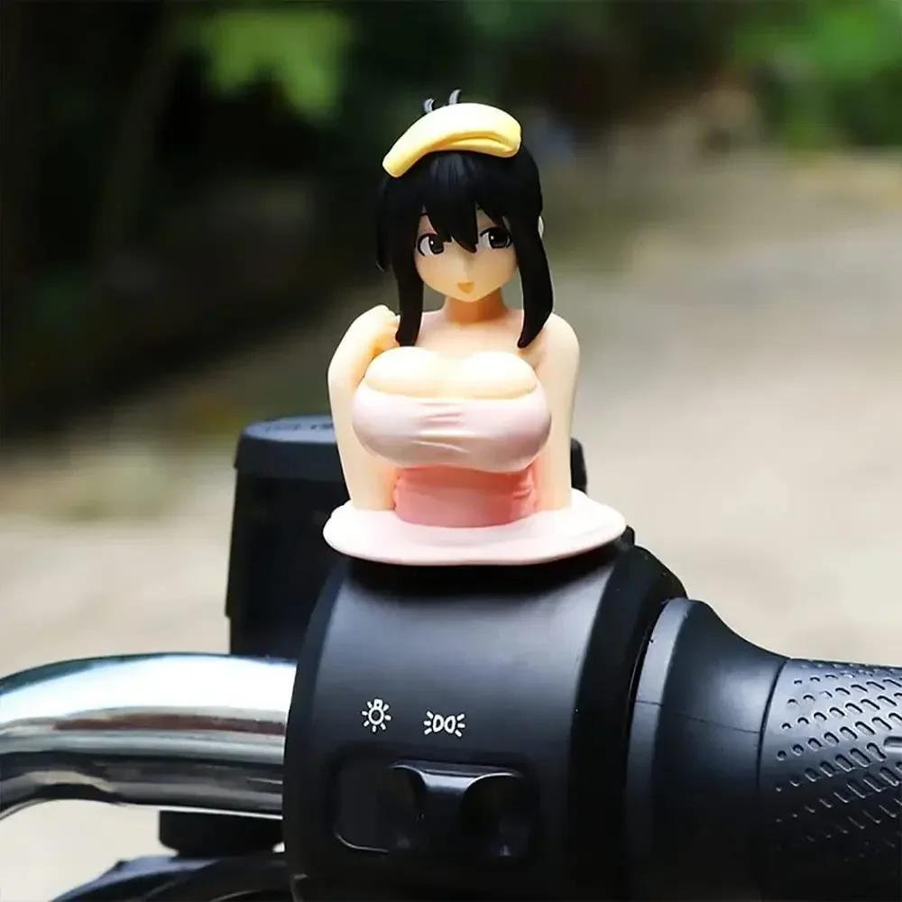 Cute Sexy Chest Shaking Girls Car Ornaments Cartoon Anime Statue Car Dashboard Sexy Doll Figurine Car Decorations