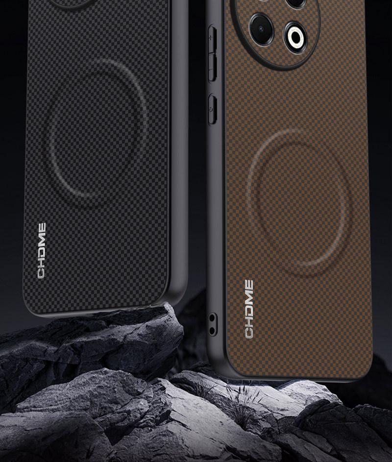 Tecno Spark30 5G Protective Case, Full Coverage, Anti-Drop, Luxury Magnetic Buckle, Textured Design