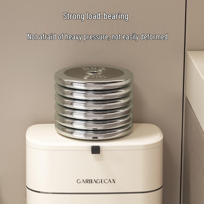 Wall-Mounted Hanging Trash Can with Lid for Kitchen and Bathroom