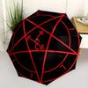 Dark Magic Pentagram Symbol StickerUmbrella, Portable 3-Fold Umbrella for Men & Women,Christmas Gift ES361