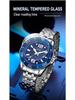 Oufanni Men's Rotating Bezel Quartz Watch - Waterproof, Douyin Style, High-Value with Single Calendar