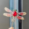 Vintage Rhinestone Dragonfly Brooches For Women Luxury Animal Insects Brooch Pins Clothes Suit Party Accessories Jewelry Gifts