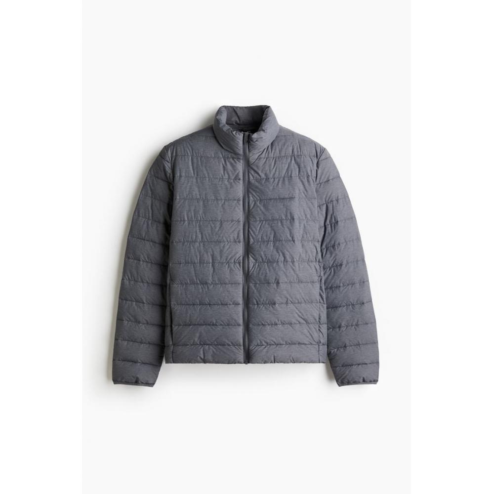 H M ligHtweigHt Puff Jacket sliM Fit Grey