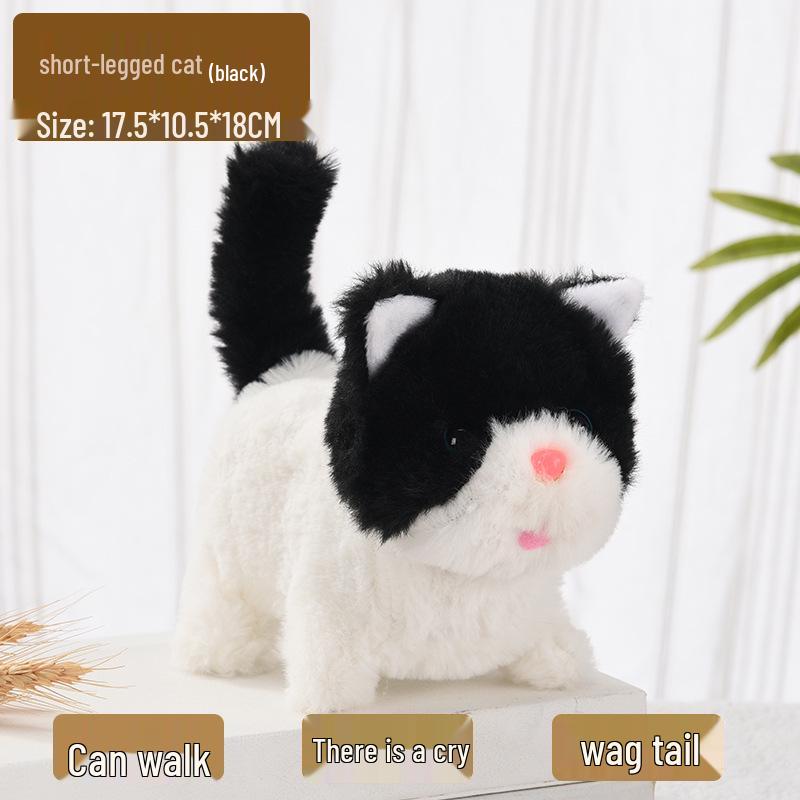

Interactive Walking & Meowing Plush Kitten Toy – Perfect Children s Gift