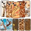 Giraffe Illustration Phone Case For iPhone 16 13 15 14 12 11 Pro MAX XR X SE XS 7 8 Plus Soft TPU Shell Cover