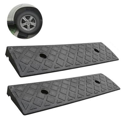 2 PIÈCES Rampe de Bordure en Plastique Rampe de Seuil Antidérapante Hauteur 30 mm Pour Voitures Montant Pente Latérale de Route en Plastique Accessoires