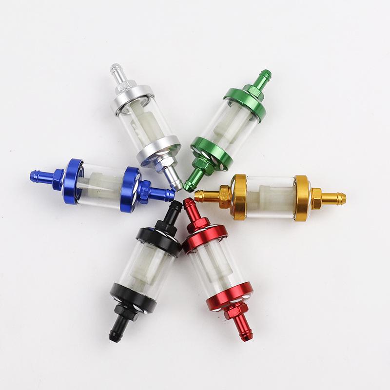 Filtru de combustibil din sticlă transparentă pentru motocicletă cu miez detașabil