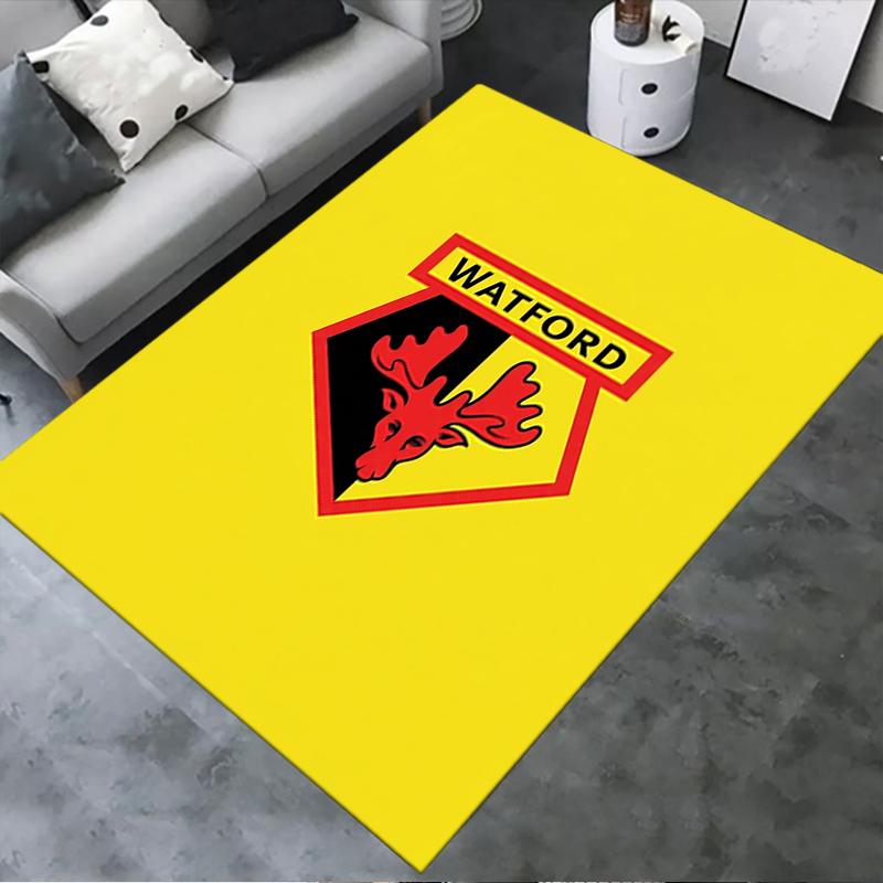 Watford FC Carpet Rug for Living Room Bedroom Home Sofa Decoration,Kids play Non-slip Floor Mat