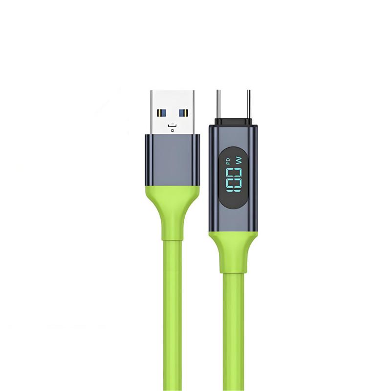 Digital 240W Fast Charging Usb Type C Cable Usb-C Quick Charge Data Transmission Charger Cord For Phone