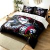 Akaza Demon Slayer 3-teiliges Bettwäsche-Set Einfaches Modernes Bettwäsche-Set Knitterfest Weicher Stoff Ganzjahresnutzung ein perfektes Geschenk