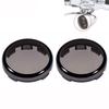 2 Stück Blinkerabdeckungen für Auto ABS Geräucherte Lichtabdeckungen für Harley Halledina Street Glide Fat Boy Softail Road King Springer