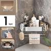 MDNG No-Drill Suction Cup Bathroom Corner Shelf