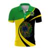 Brazil National Emblem 3d Printed Summer Button Down Collar Polod For Men Casual Tops Oversized Short Sleeve Trend Men Clothing