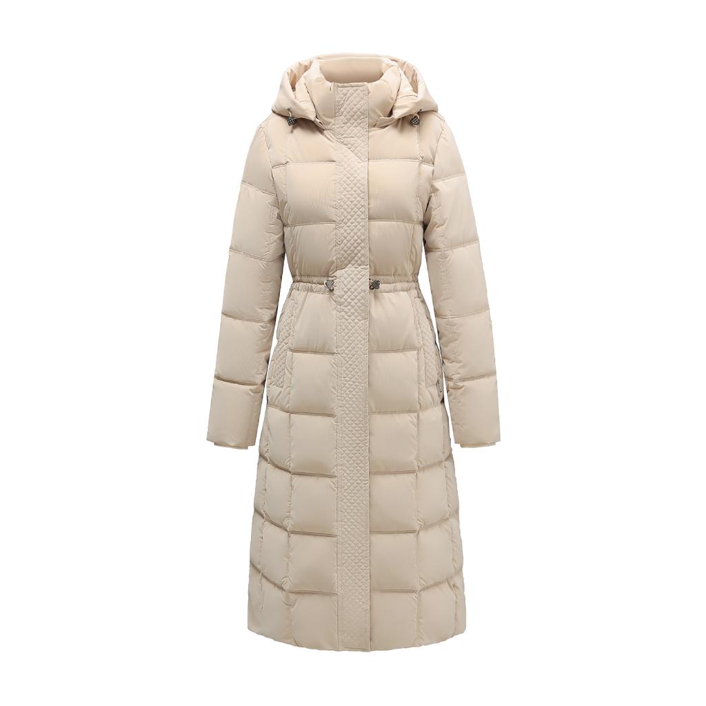 Jachetă de demi-sezon pentru femei 2024, nouă, pentru femei, cu glugă, guler cald, jachetă din bumbac, lungă, peste genunchi, paltoane