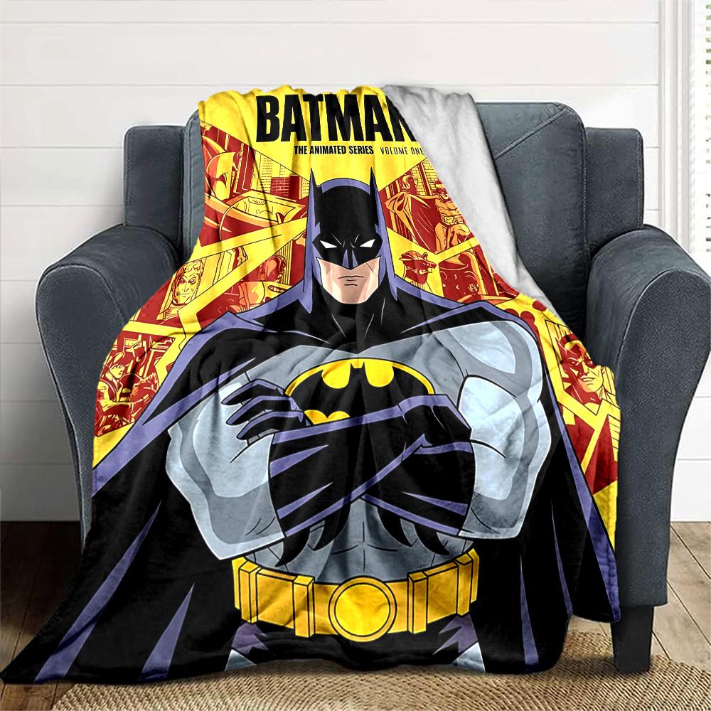 Batman Series Flannel Blanket Super Soft Warm Cozy Blanket For Sofa Bed Office Travel Allseason Home Decor Gift
