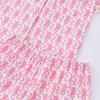 New Women's Pajamas Printed Lapel Collar Short-sleeved Shorts European and American Loungewear Cardigan Loose and Comfortable