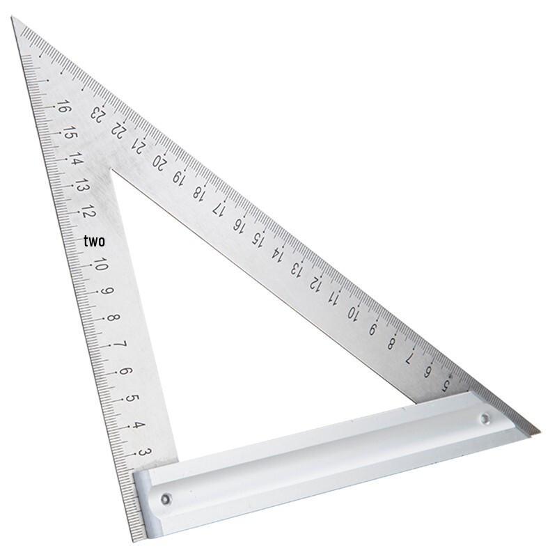 Deli Stainless Steel Set Square and Angle Ruler