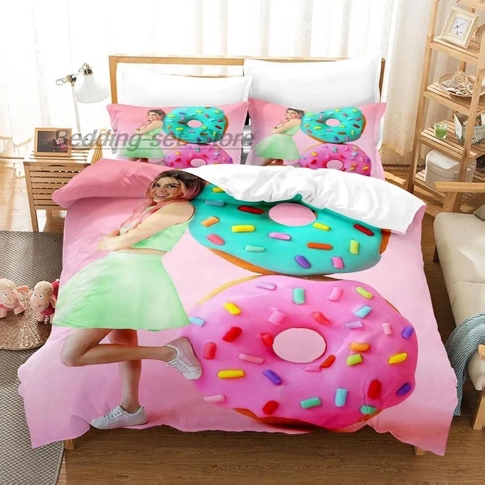 Mis Pastelitos Bedding Collection Single Twin Full Queen King Size Bed Collection Aldult Kid Bedroom Duvetcover Collections 3D Anime Bed Sheet Set