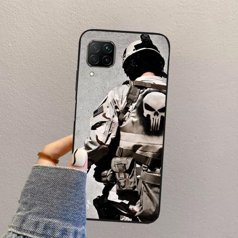 Military Army Special Forces For Huawei Nova Y70 Y90 Y60 Y73 Y72 Y61 Y91 12s 12i 11i 8i 9 10 SE P40 Lite P60 P30 Pro Case