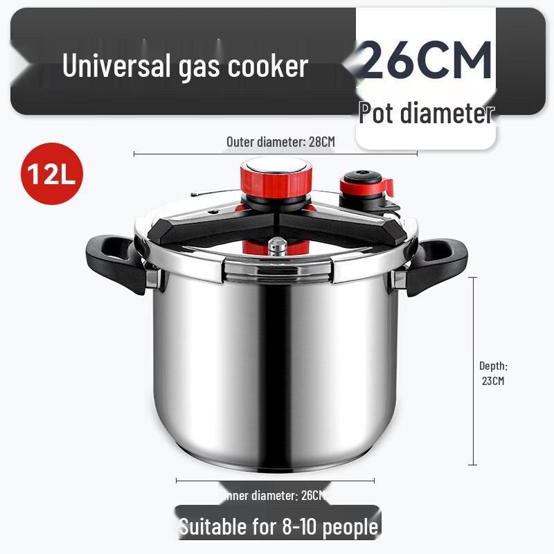 Zhi Shi 12L Universal Stainless Steel Pressure Cooker