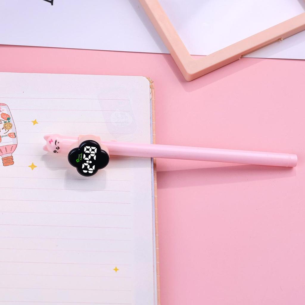 In Stock: Cute Mini Pen Barrel Clock - Ideal for Back-to-School, Trendy Neutral Design