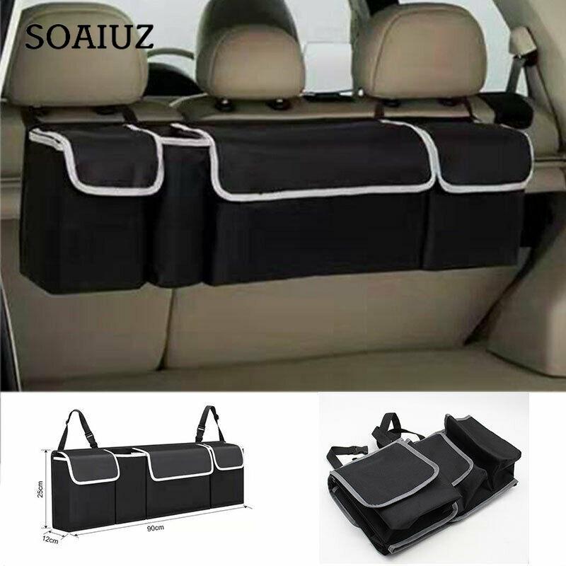 High Capacity Car Boot Back Seat Trunk Storage Bag Organizer Pocket Waterproof Oxford Storage Box Organizer Stowing Tidying Interior Accessories