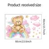 Nálepka na zeď Fun-e64 Cartoon Rainbow Bear Dětský pokoj Mateřská škola Terénní úpravy