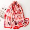 Spain Fashion Daisy Floral Tassel Viscose Shawl Scarf Lady Print Soft Pashmina Stole Wrap Snood Bufandas Muslim Hijab Sjaal