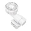 Portable Fan White Multifunctional USB Rechargeable Handheld Clamp On Fan for Desk Umbrella
