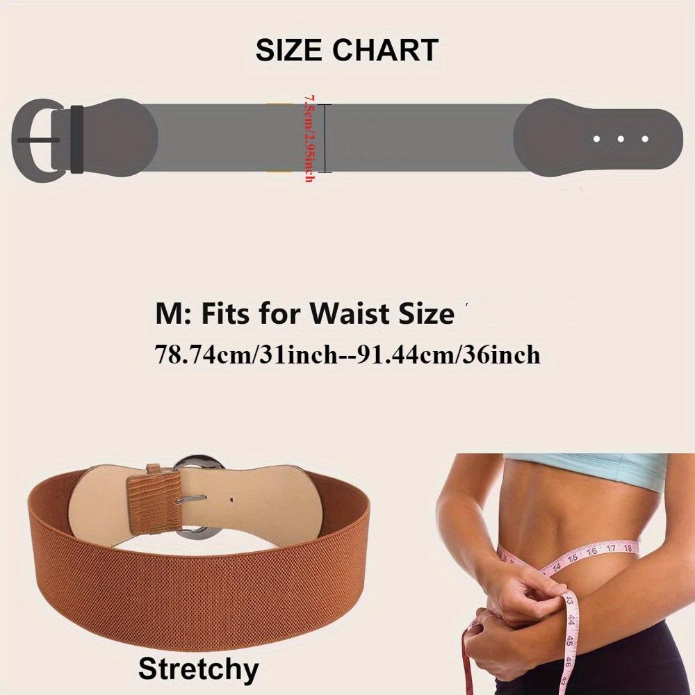 Elegant Elastic Wide Waist Belts for Women Classic Solid Colors with Stylish Metal Buckle Perfect for Dresses & Coats Comfortable Support