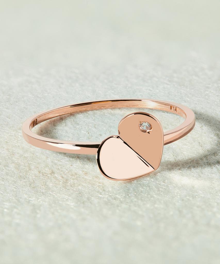 Helene Jewelry 14K 18K Eclat Heart Miss Ring Gold Ring