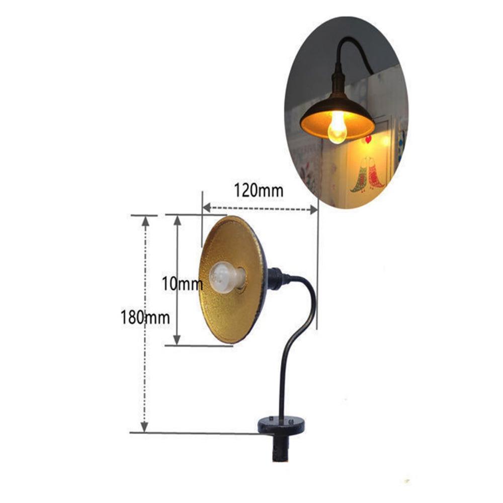 

120*180mm Miniature Simulation Street Tower Lights Train Railway Scene 120*180mm