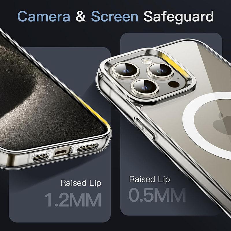 Transparente Magsafe magnetische Telefonhülle kabellose Ladeschutzhülle für iPhone 15 14 13 12 11 Pro Max Mini XS XR 8