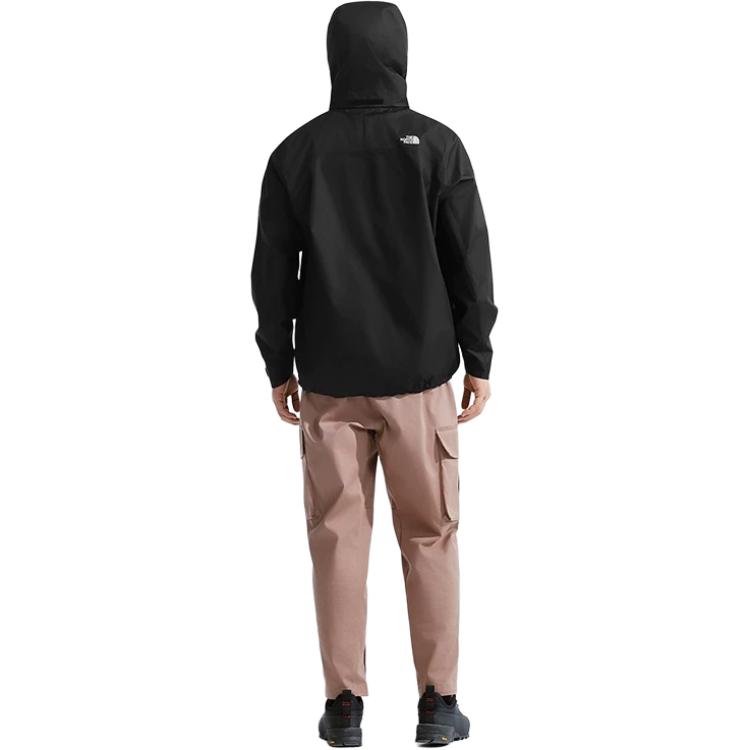 The North Face Waterproof, Windproof, And Abrasion Resistant Windbreaker Jacket Unisex Cosmic Black NF0A8AUM-4H0
