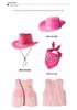 Girls' Western Cowboy Vest Costume with Tassel and Scarf for Festival or Role-Playing Events