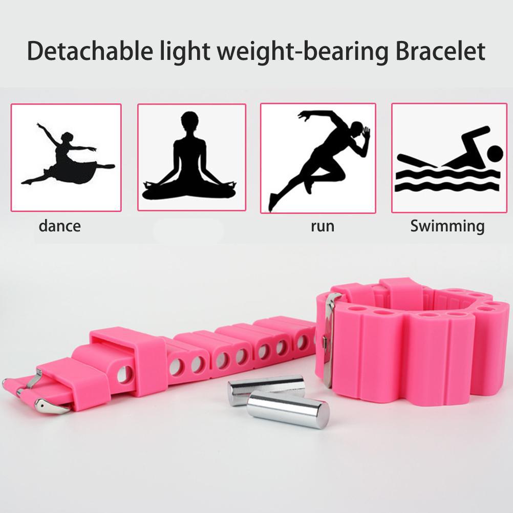 2 Stück Verstellbare Handgelenkgewichte Tragbare Handgelenk-Fußgelenkgewichte Armband für Übung Joggen Yoga