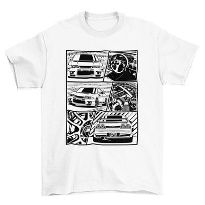 GTR R33 FRAGMENT T-shirt Nissan S3XL Boost Turbo Mechanic NIsmo R35 R34 R32 JDM