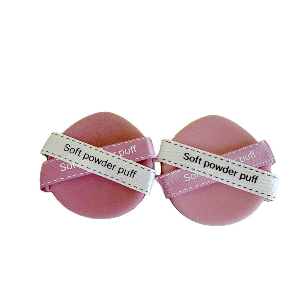 Dual Ribbon Q-Bounce Cushion Foundation Sponge - Compact, Small Portable Puff