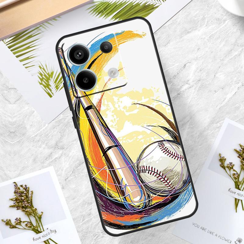 

Love Baseball Sport Case For Xiaomi Redmi Note 13 11 8 9 10 12 Pro 12S 11S 10S 9S Redmi 13C 9C 10C 12C Funda Redmi Note 8