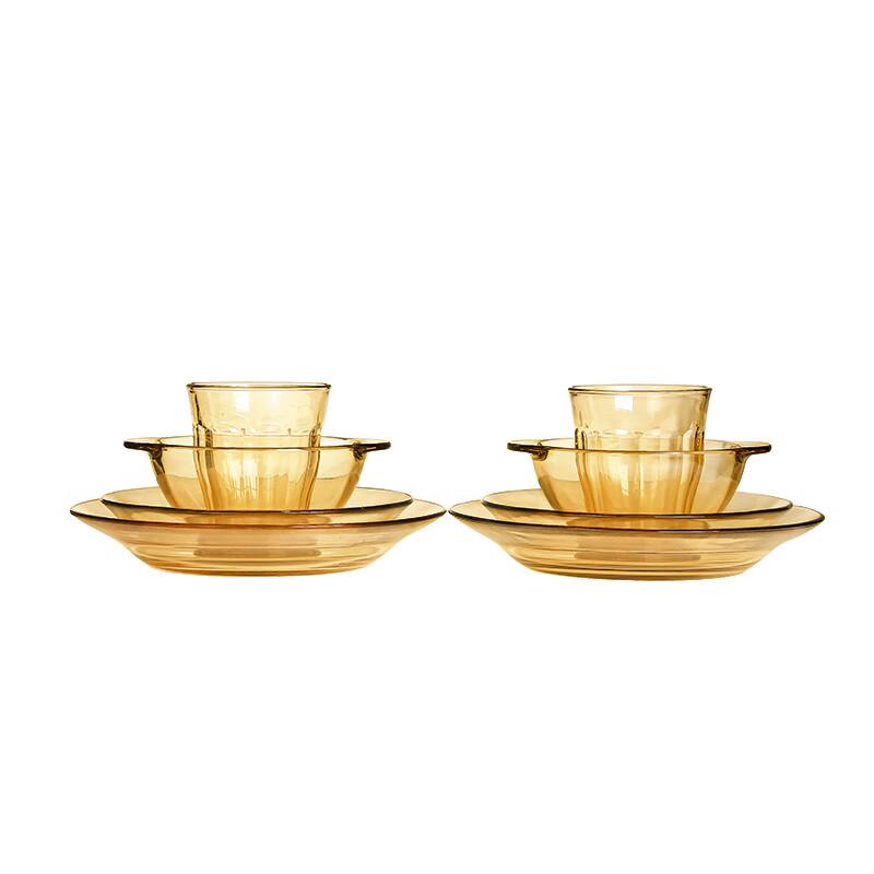 

PYREX Corning Shimmer Series 8-Piece Glass Dinnerware Set